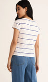 Striped Modern V-Neck Tee