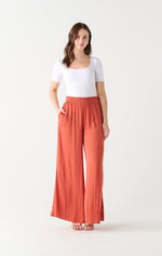 High Wasit Flowy Wide Leg Pant