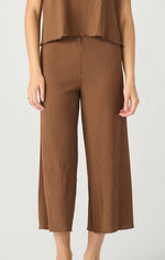 Pull On Textured Culotte Pant