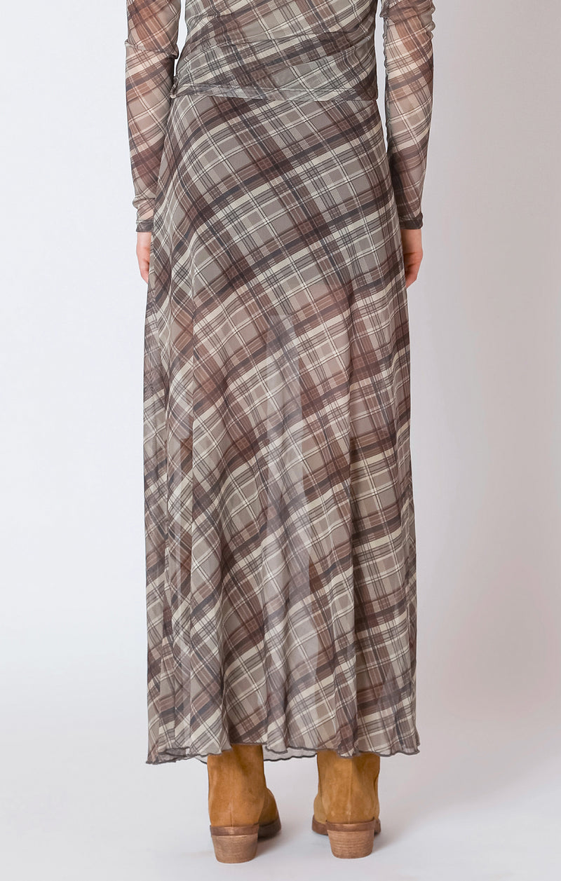 Mesh Midi Skirt