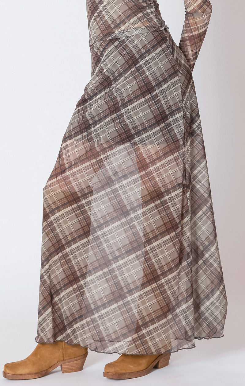 Mesh Midi Skirt