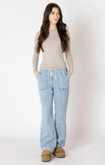 Wide Leg Denim Pant