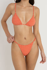 The Lola Check Slide Tri Top