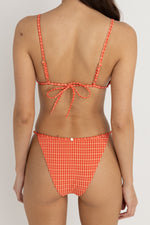 The Lola Check Slide Tri Top
