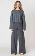 Wide Leg Ribbed Pant