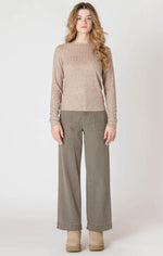 Wide Leg Knit Trouser
