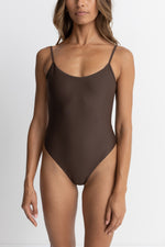 Classic Minimal One Piece in Chocolate