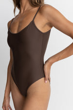 Classic Minimal One Piece in Chocolate