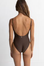 Classic Minimal One Piece in Chocolate