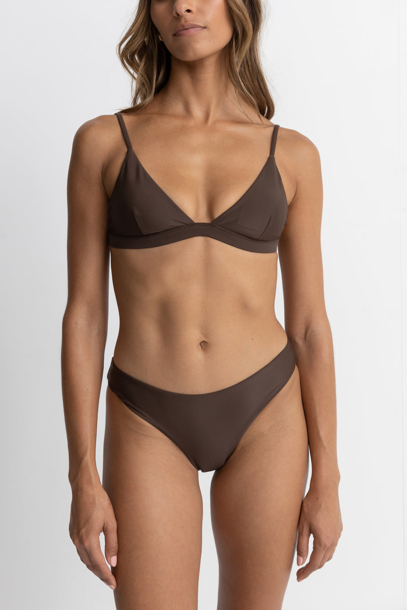 Classic Bralette Top in Chocolate