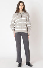 Half Zip Cable Sweater