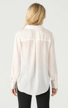 Black Tape Blouse Satin - White