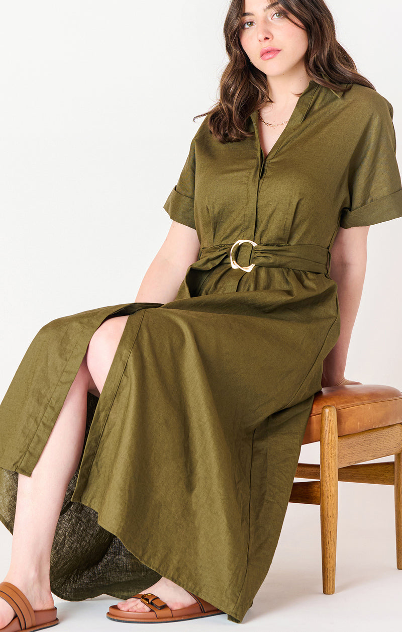 Belted Midi Dress