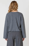 Ribbed Cardigan- Charcoal