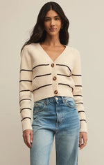 Stefi Crop Striped Cardigan