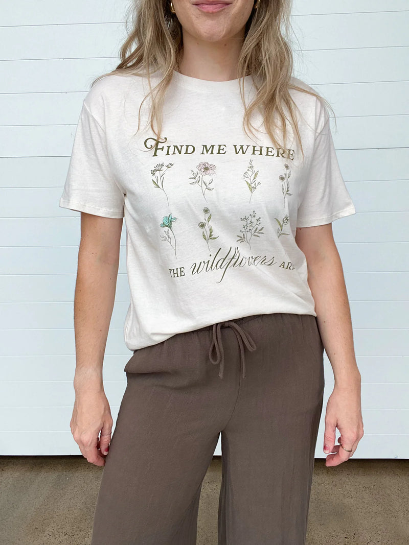 Boyfriend Wildflowers Tee