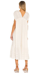 In The Mood For This Midi Dress in Ivory