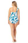 Off the Shoulder Twist One Piece Swimsuit