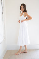 Farrah Wrap Skirt in White