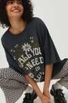 All you need is love tee in vintage black