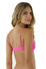Glow Pink Bikini Top