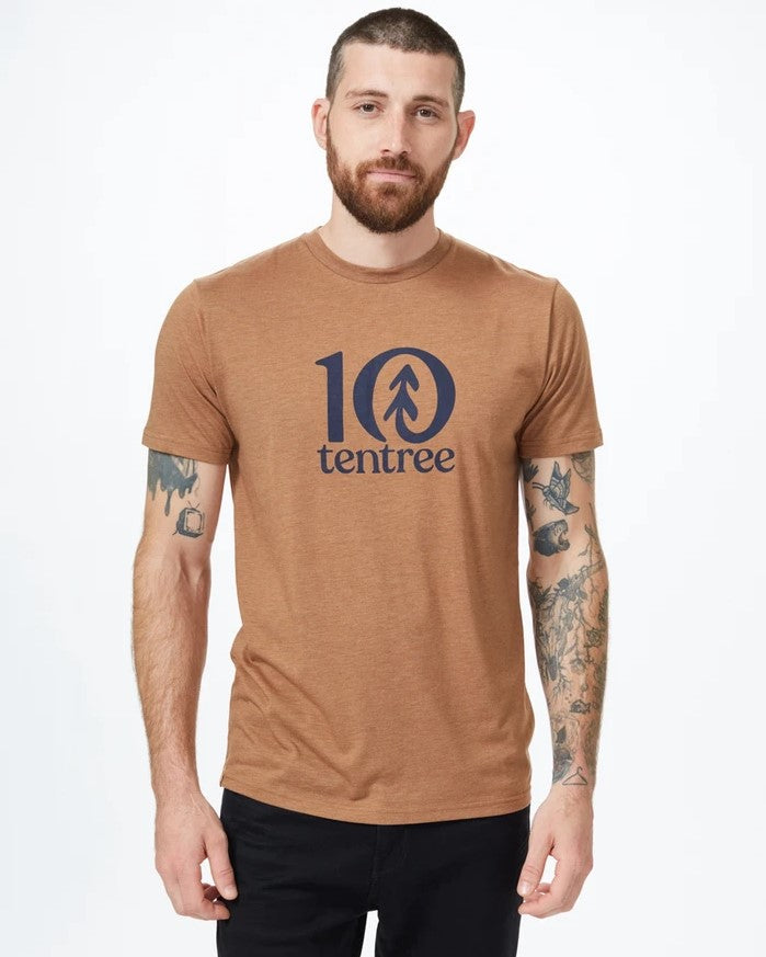 Woodgrain ten T-Shirt/ Sephia