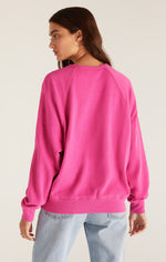 Vintage Statement Sweatshirt // Fiesta Fuchsia
