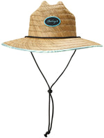 Capri Straw Lifeguard Hat - Natural blue