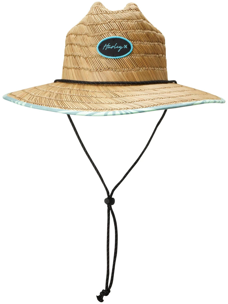 Capri Straw Lifeguard Hat - Natural blue